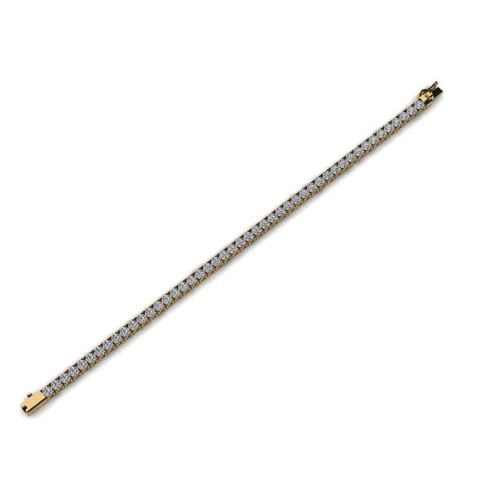 Tennis kedja i 18k rödguld som passar båda män och kvinnor, den finns i båda armband och halsband